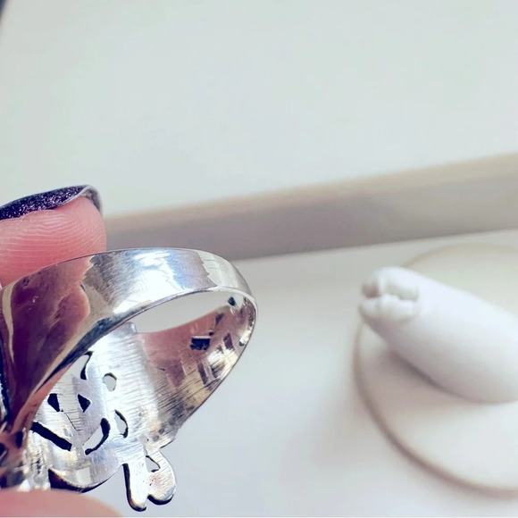 Handmade Sterling Silver Inlay Multi Gem Eye Of Horus Ring Size 11.5 - Picture 6 of 7